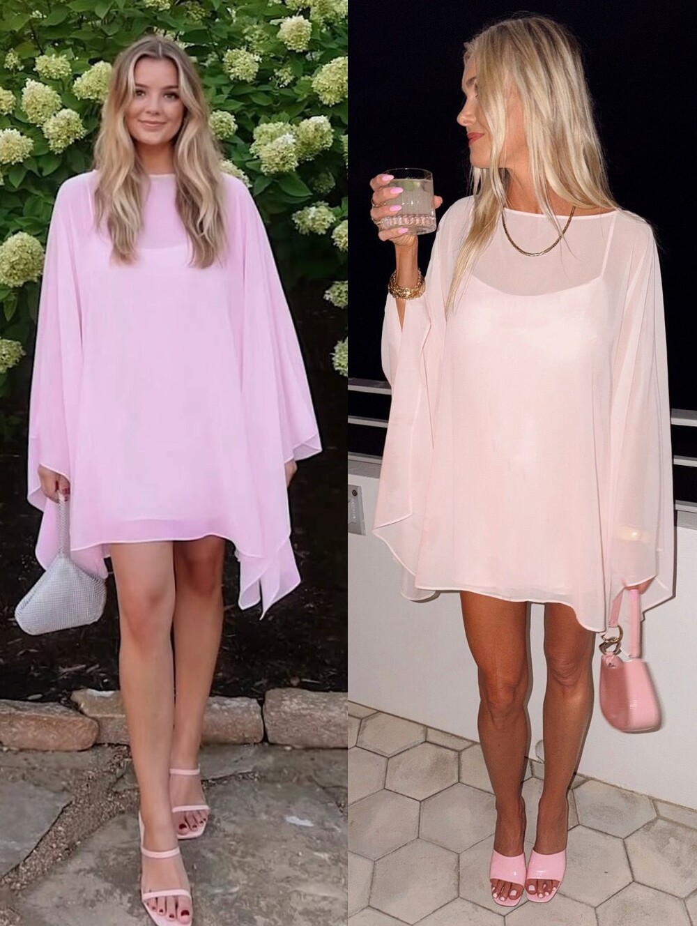 NWOT Show Me Your Mumu Olsen Mini Dress in Powder Pink Chiffon